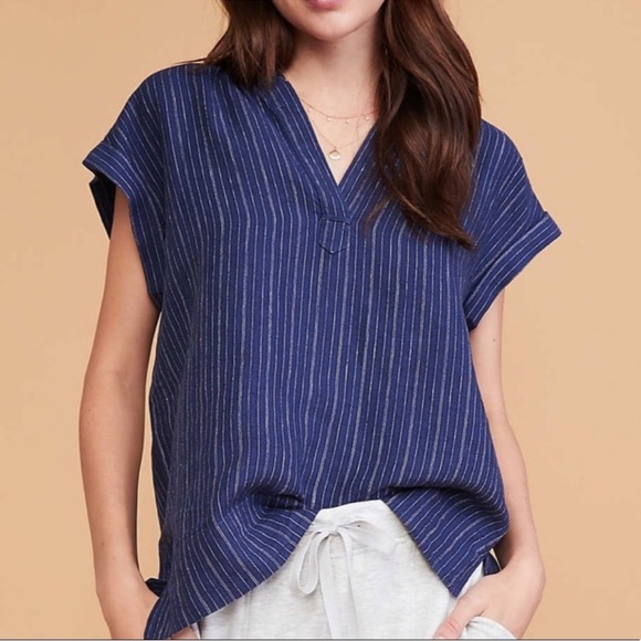 Lou & Grey Tops - Lou & Grey Oversized Linen Top